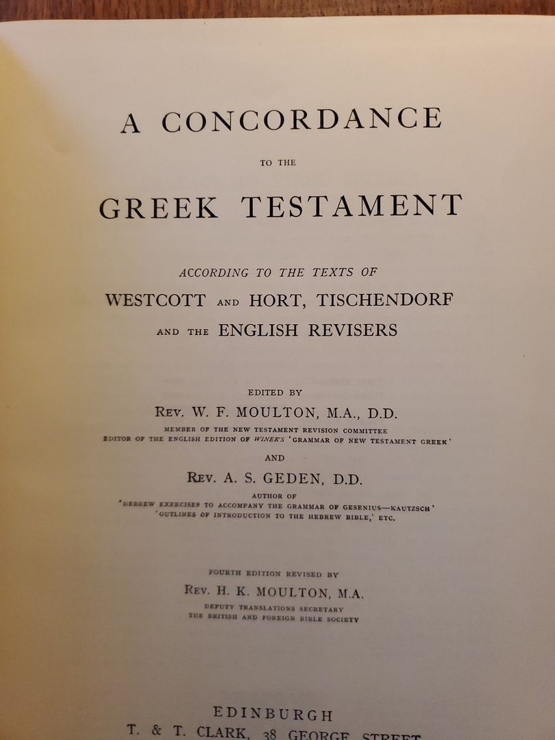 A Concordance of the Greek Testament 