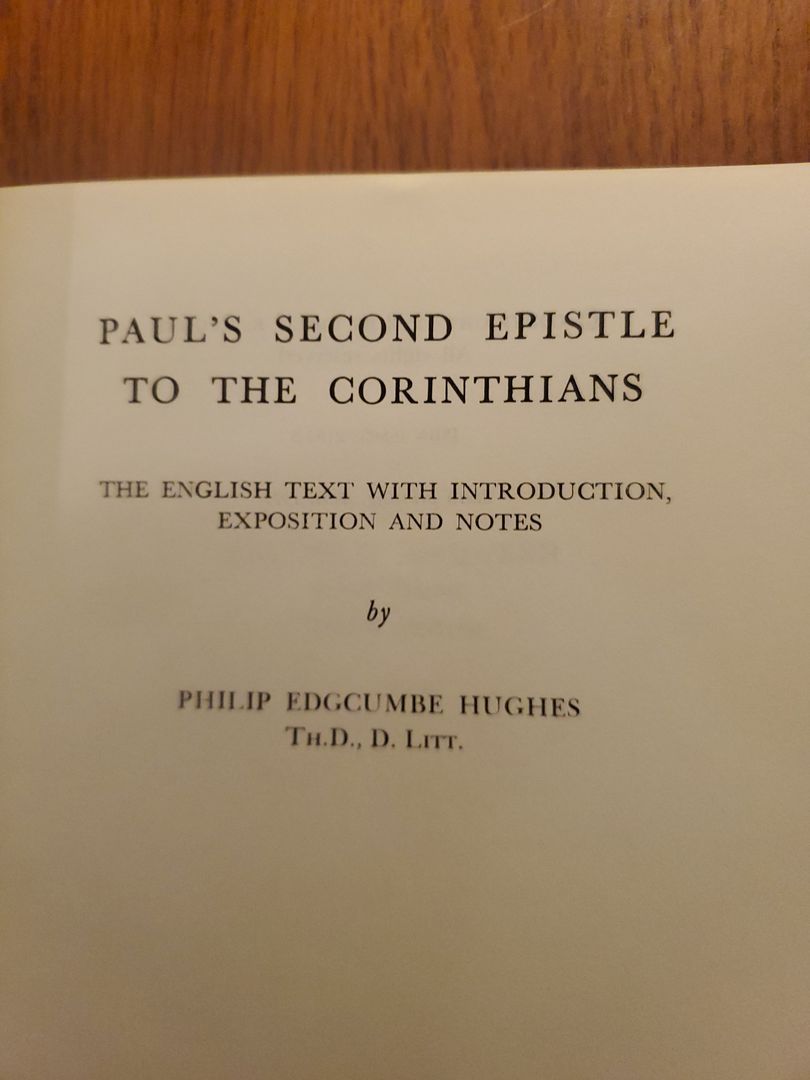 Commentary on the Second Epistle to the Corinthians