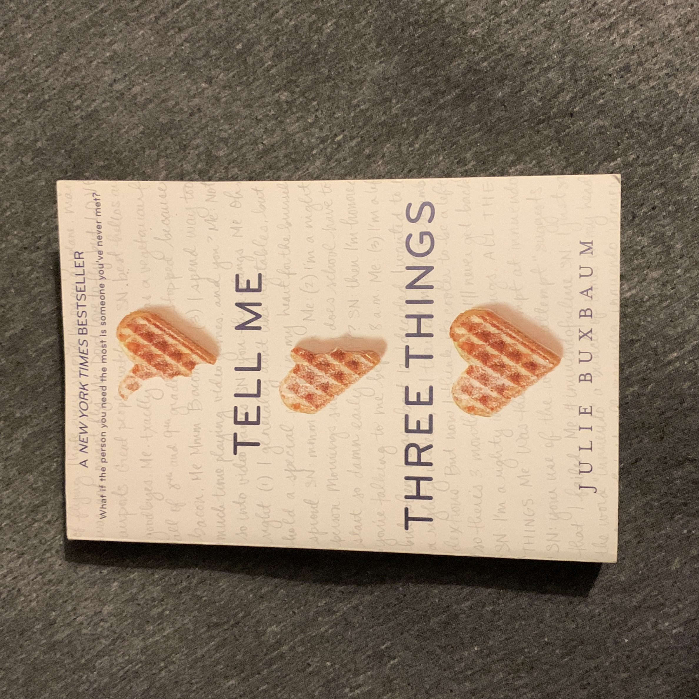 Tell Me Three Things