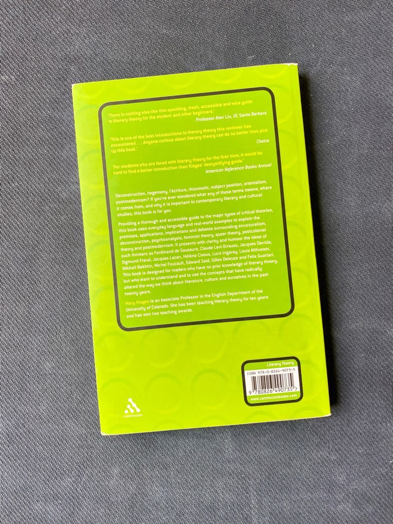 Literary Theory: a Guide for the Perplexed