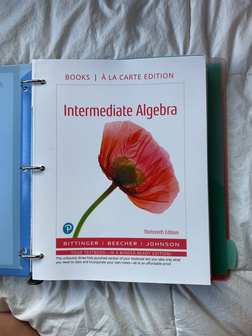 Intermediate Algebra, Books a la Carte Edition