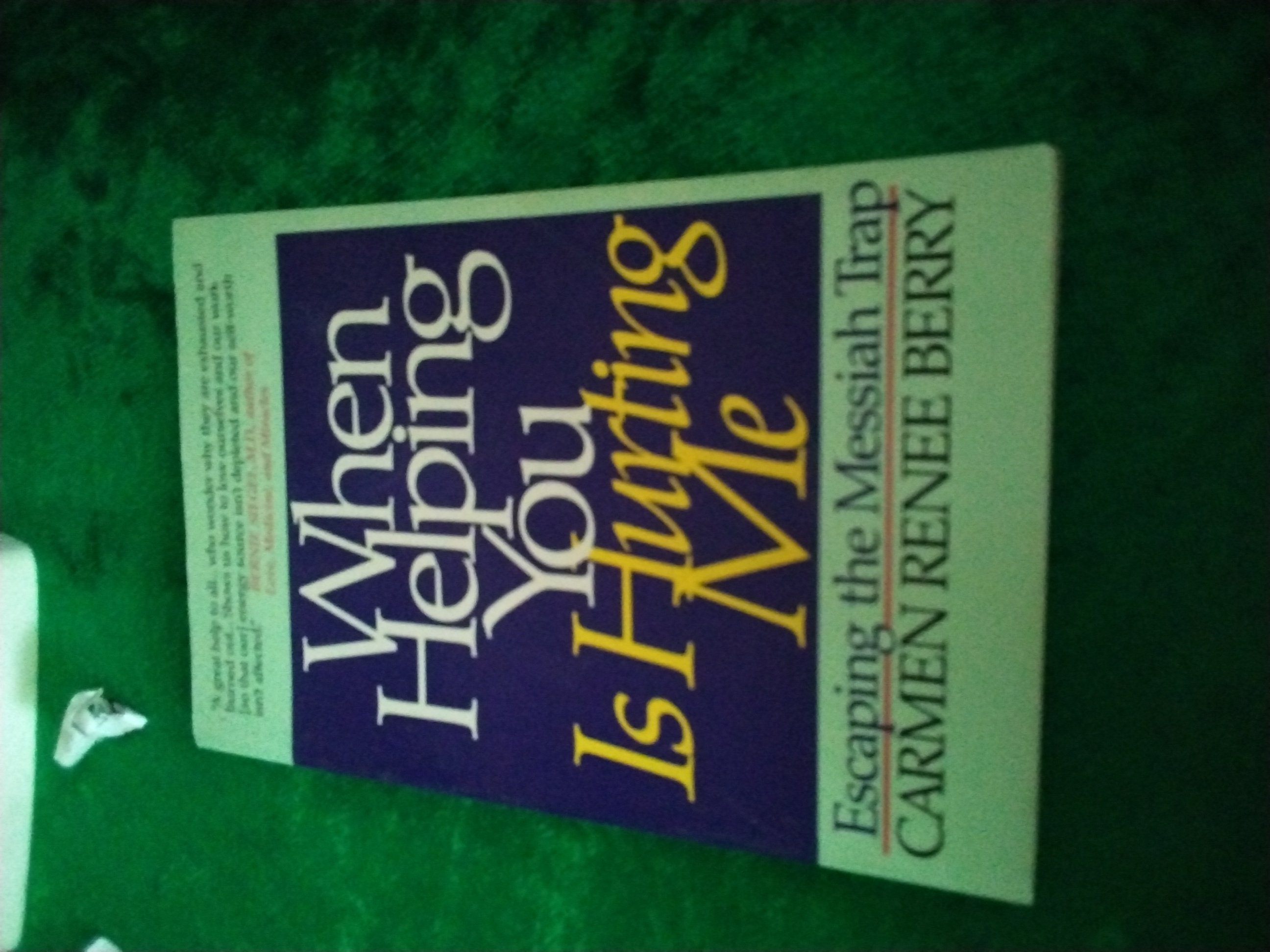 When Helping You Is Hurting Me