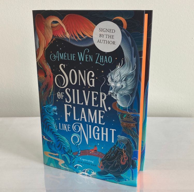 Song Of Silver, Flame Like Night Waterstones Signed Edition ~ Sprayed Edges