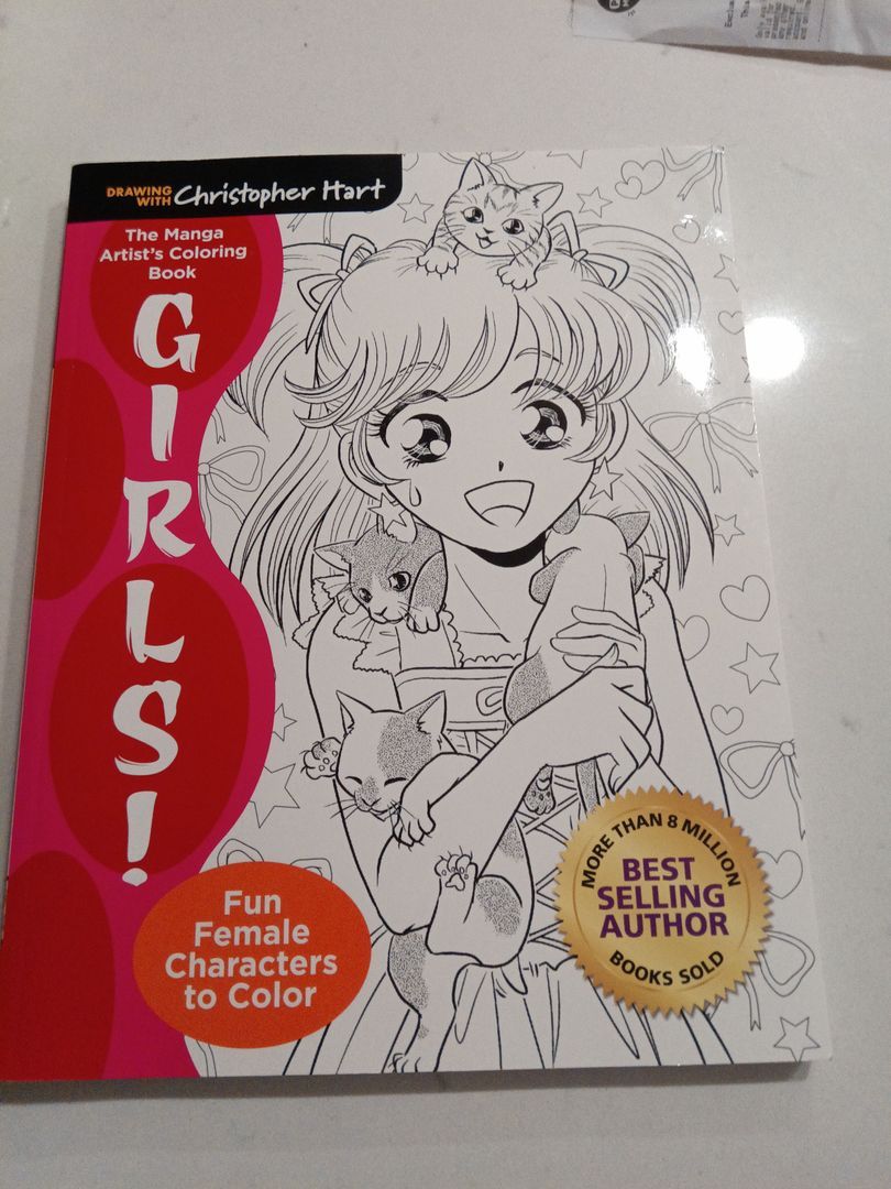 The Manga Artist's Coloring Book: Girls!