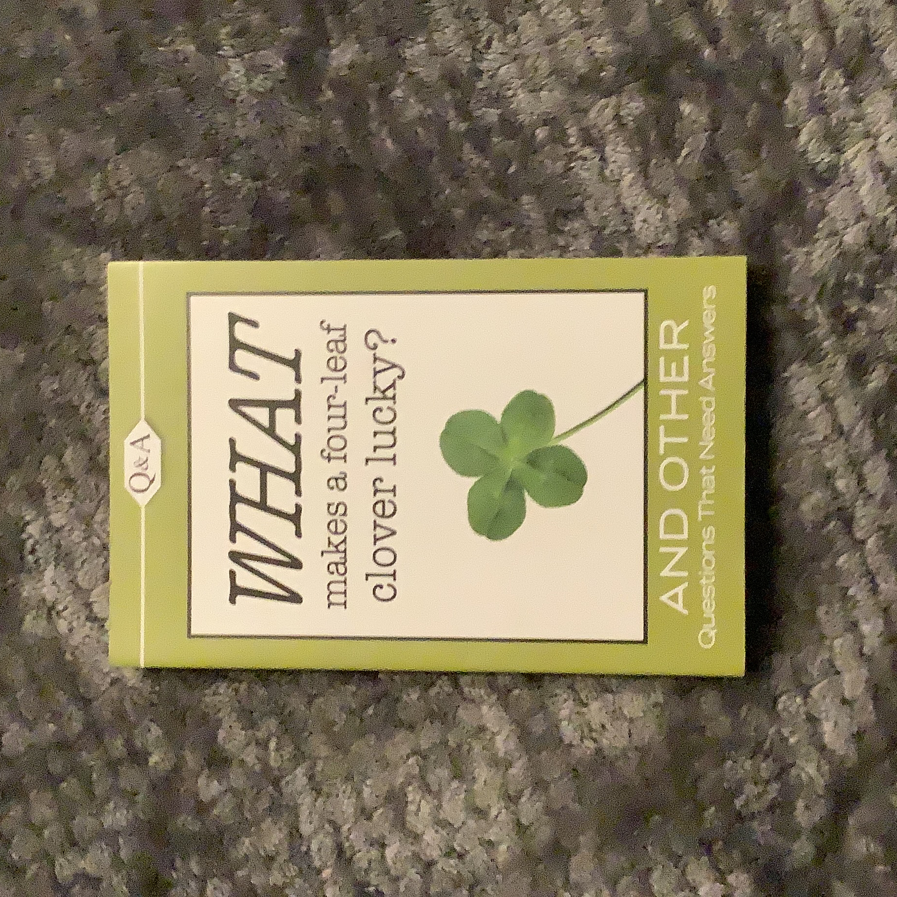 What Makes a Four Leaf Clover Lucky?