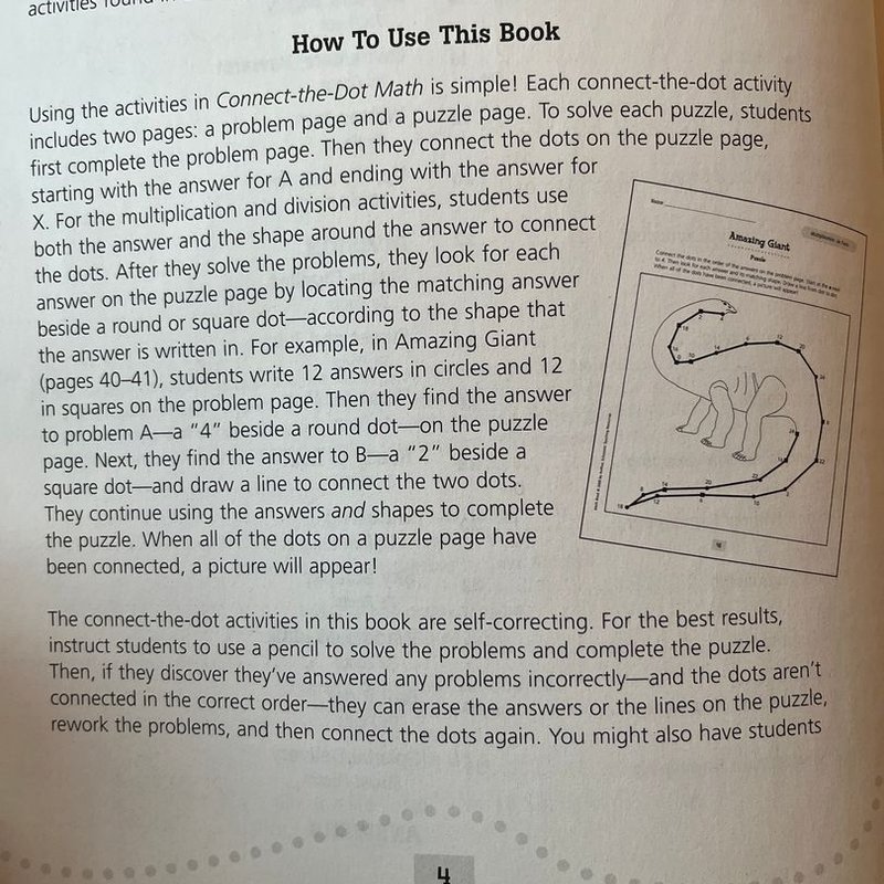 Connect-the-Dot Math by Cindi Mitchell