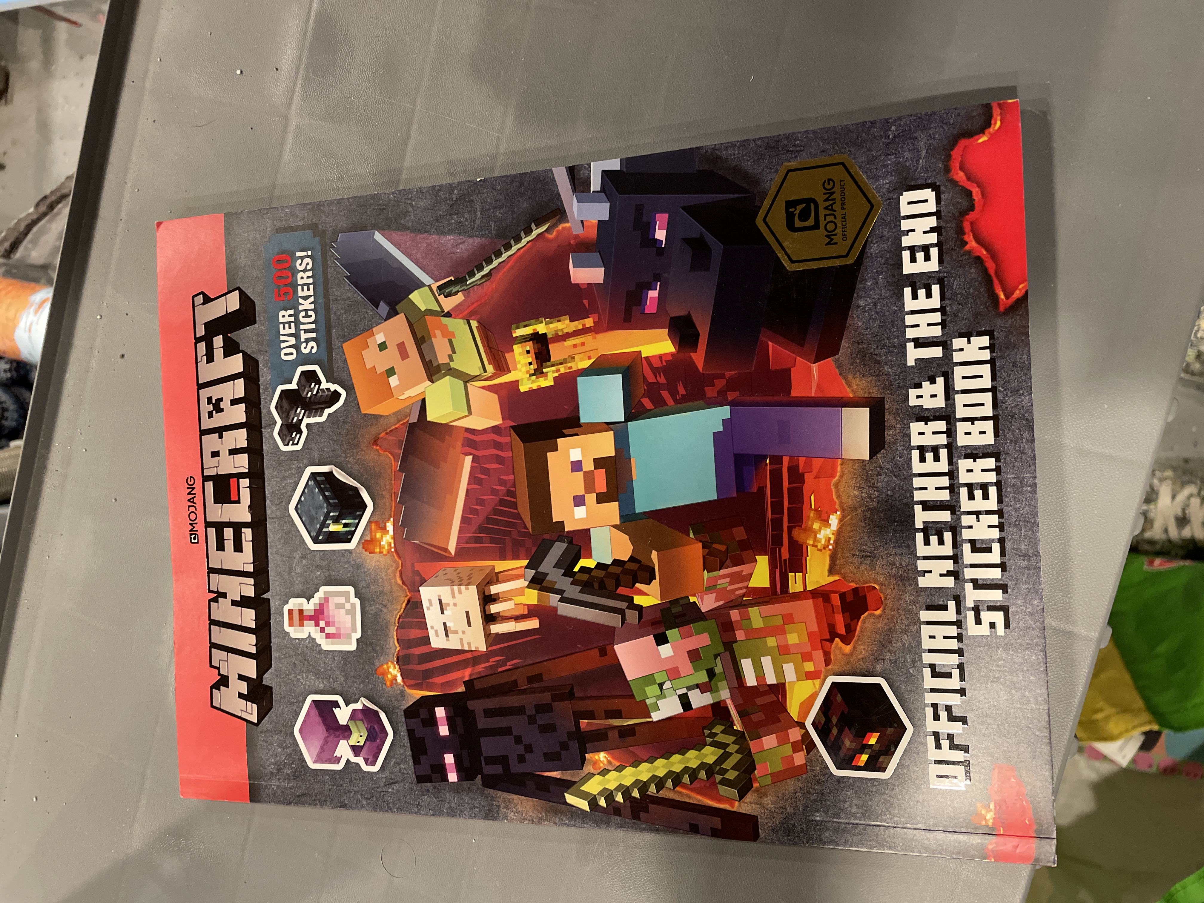 Minecraft Official the Nether and the End Sticker Book (Minecraft) by ...