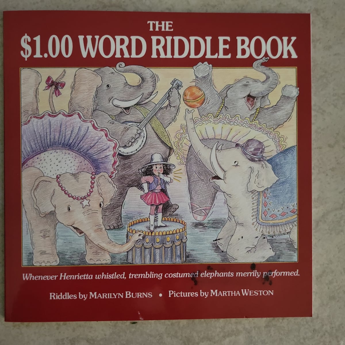 The $1. 00 Word Riddle Book by Marilyn Burns