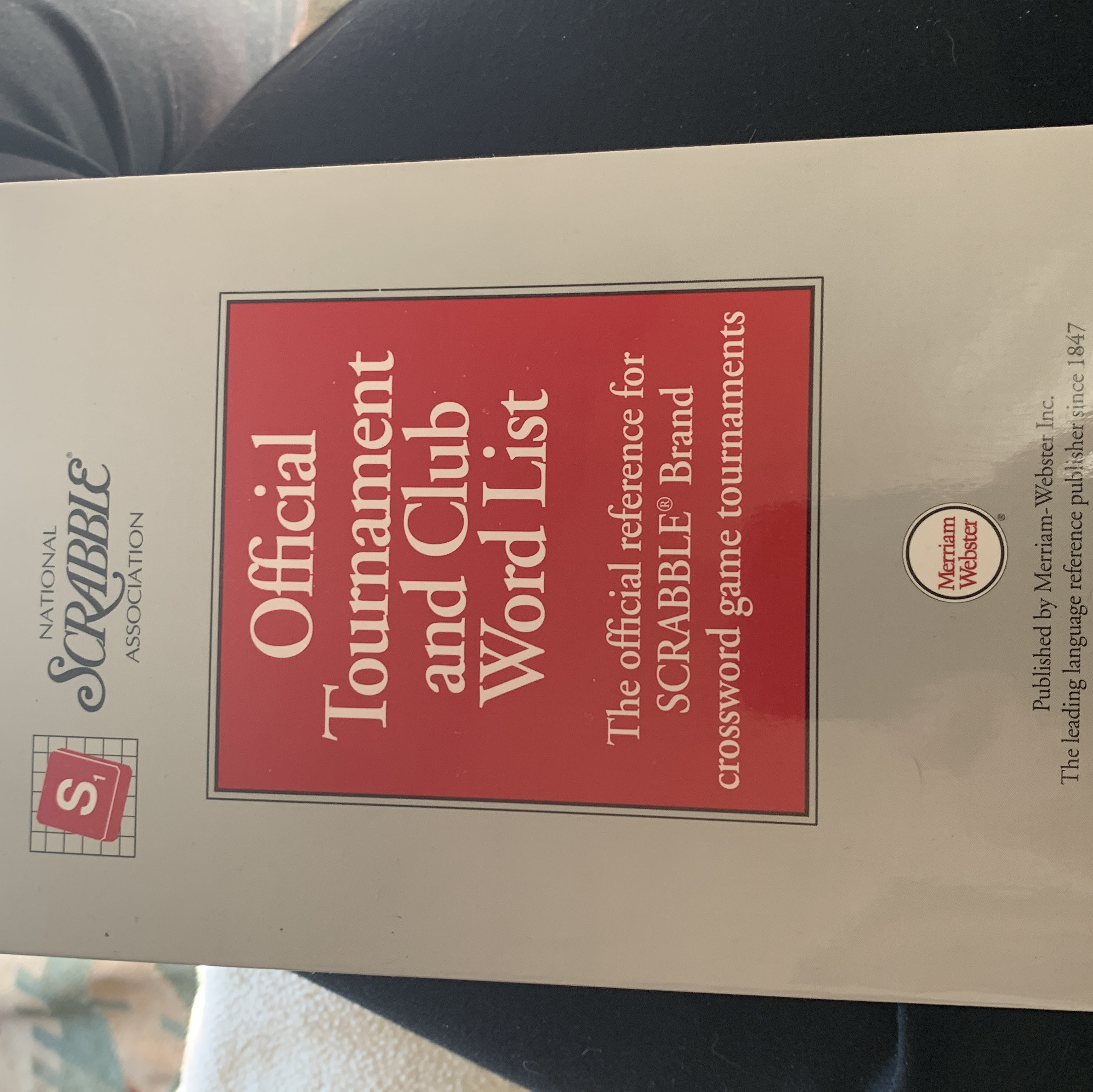 Webster Merriam Tournament Scrabble