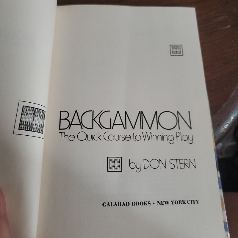 Backgammon by Don Stern