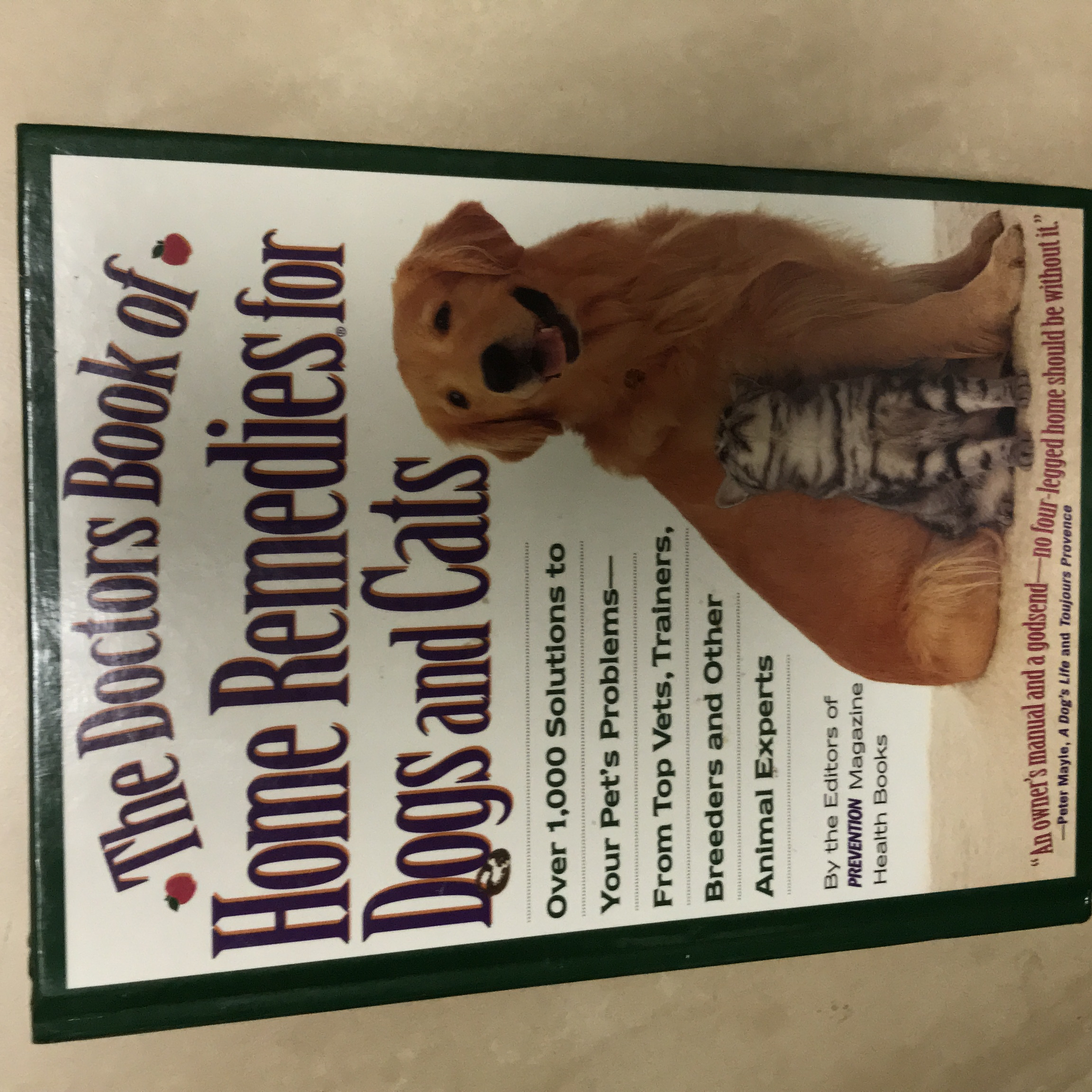The Doctors Book of Home Remedies for Dogs and Cats
