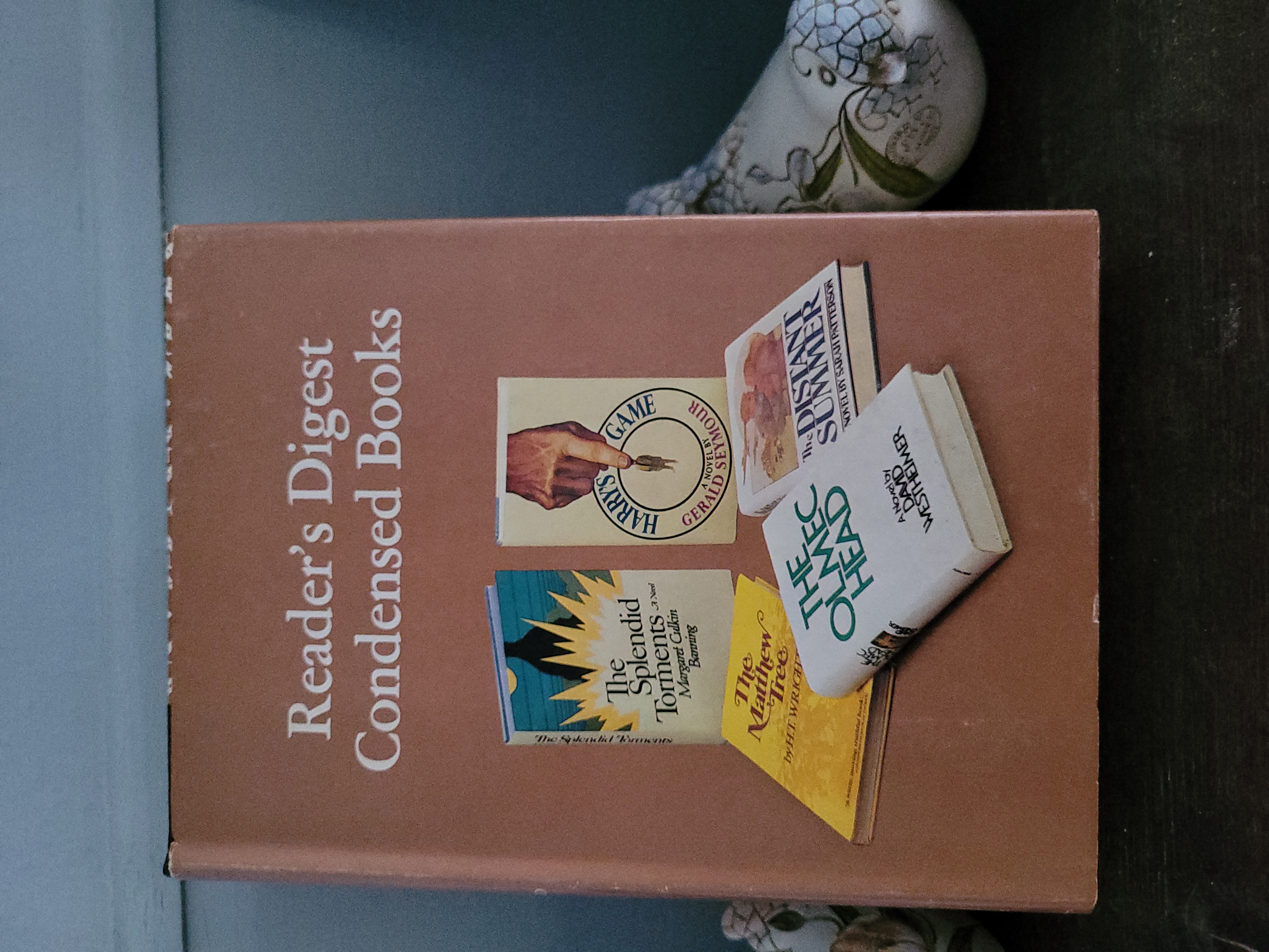 The Splendid Torments, Harry's Game, The Distant Summer, The Olmec Head, The Matthew Tree