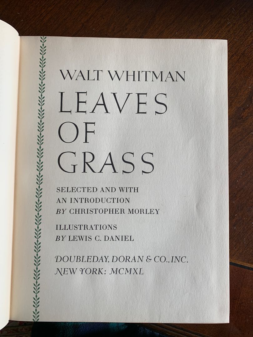 (Rare/1st Ed.) Leaves of Grass