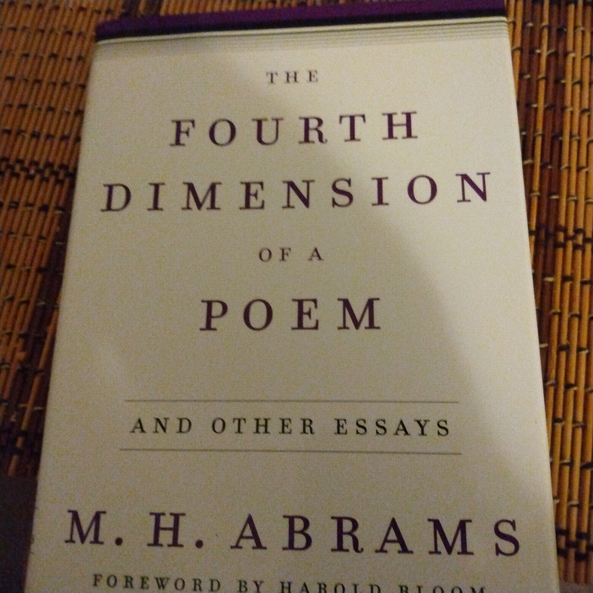 The Fourth Dimension of a Poem