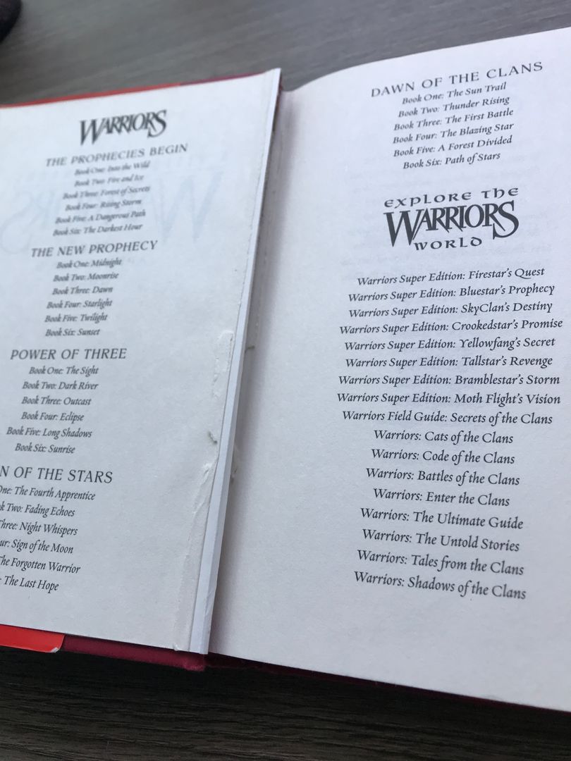 Warriors: A Vision of Shadows (full hardcover | PangoBooks