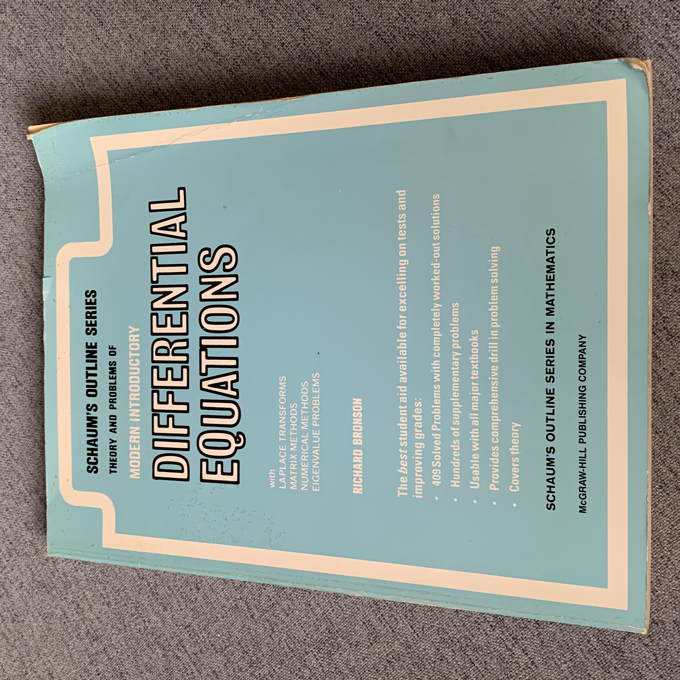 Modern Introductory Differential Equations by Richard Bronson