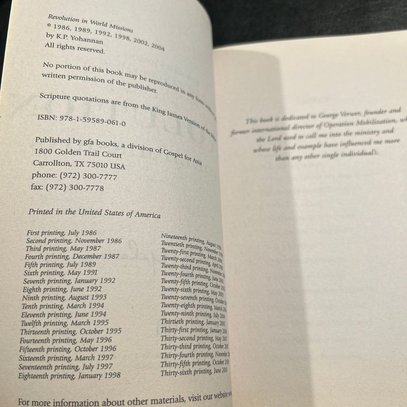 Revolution in World Missions