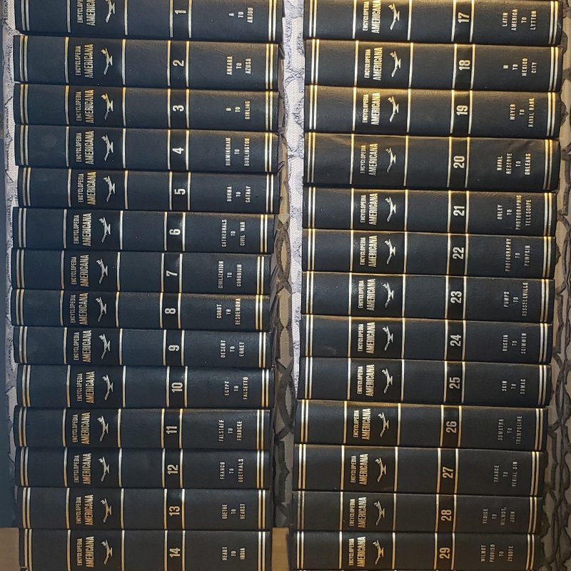 Encyclopedia Americana 1973 Hardcover 30 Volume Complete Set by