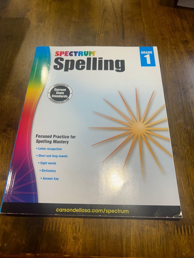 Spectrum Spelling, Grade 1