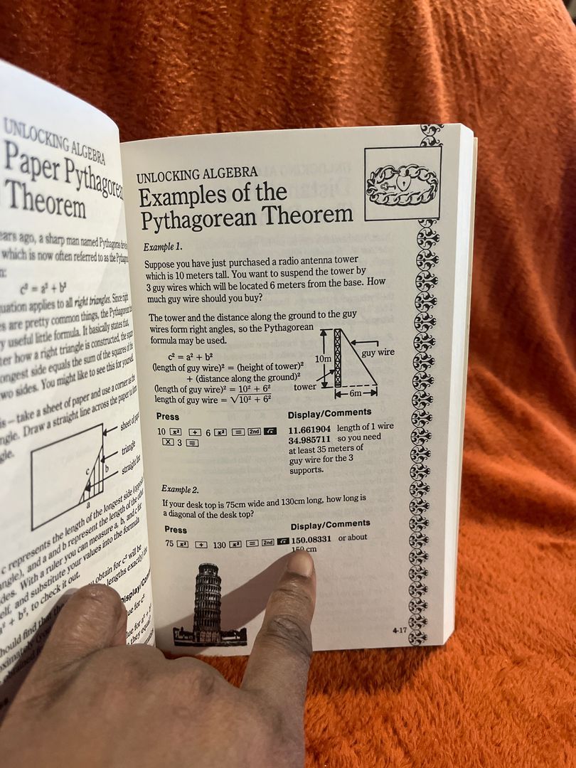 Student Calculator Math Book by Texas Instruments Learning Ctr Staff