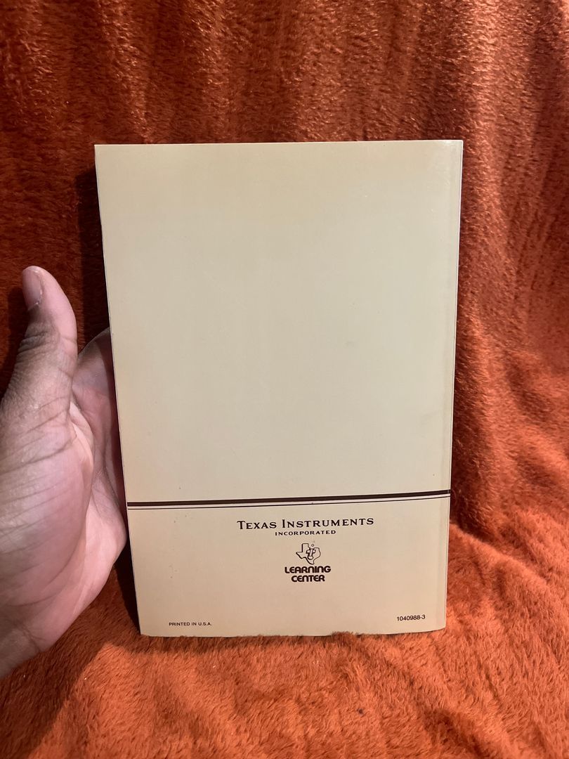 Student Calculator Math Book by Texas Instruments Learning Ctr Staff