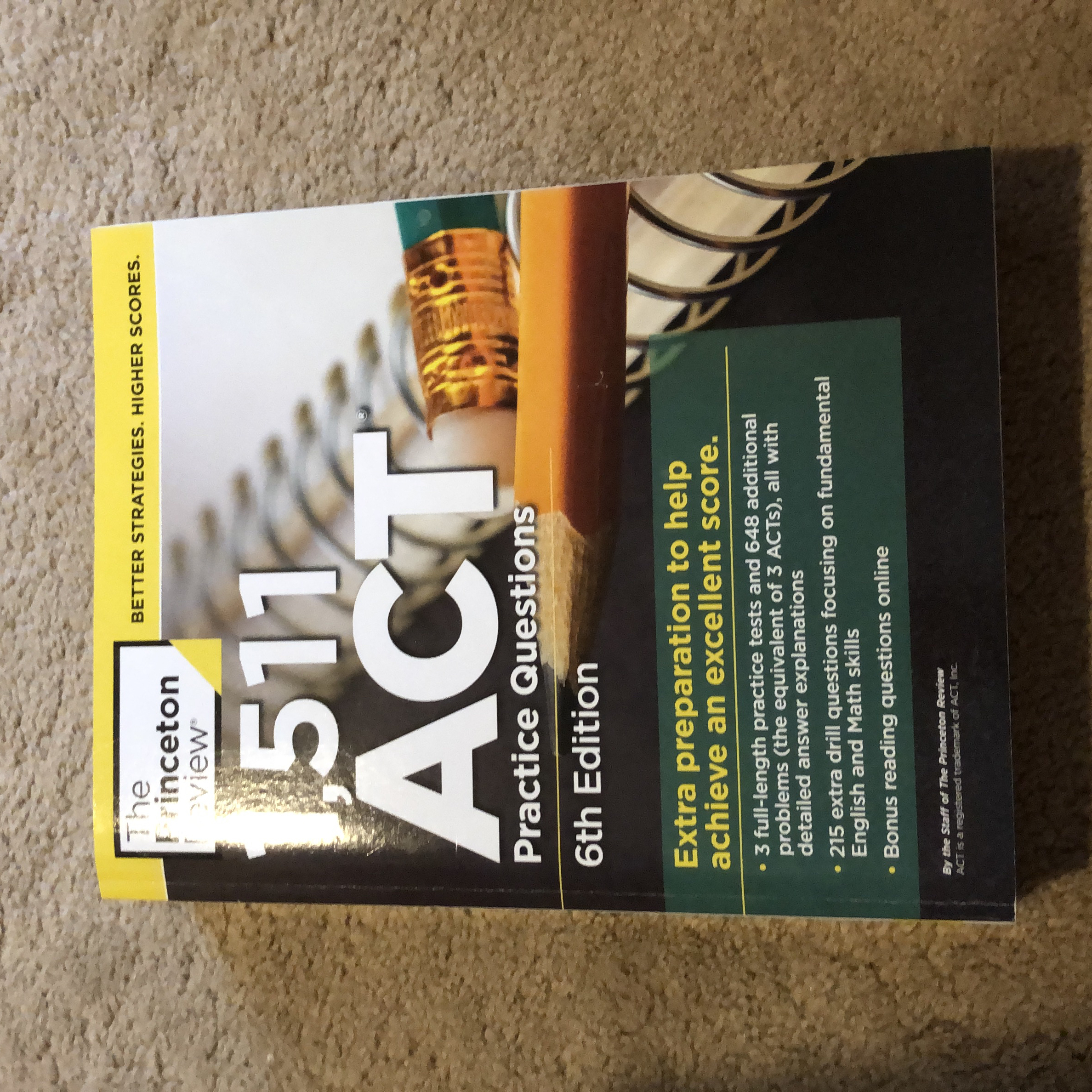 1,511 ACT Practice Questions, 6th Edition