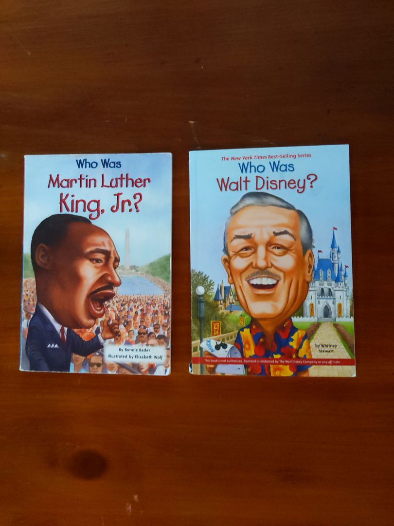 Set of 2: Who was Martin Luther King, Jr.? + Who was Walt Disney?