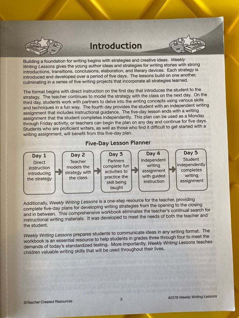 Weekly Writing Lessons Grades 3-4 by Sandra Cook; Helen Leon (As told ...