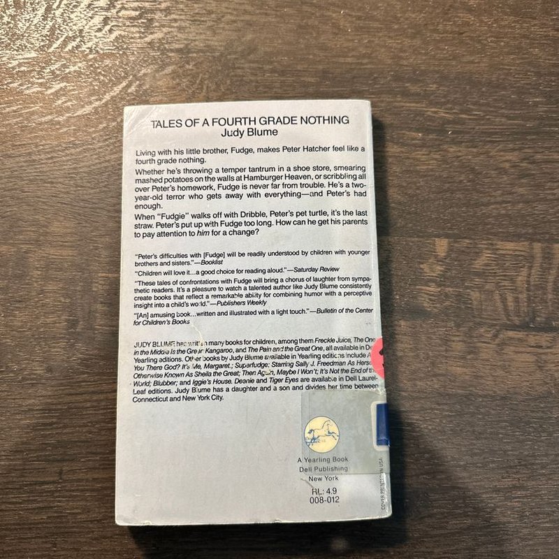 Tales of a Fourth Grade Nothing