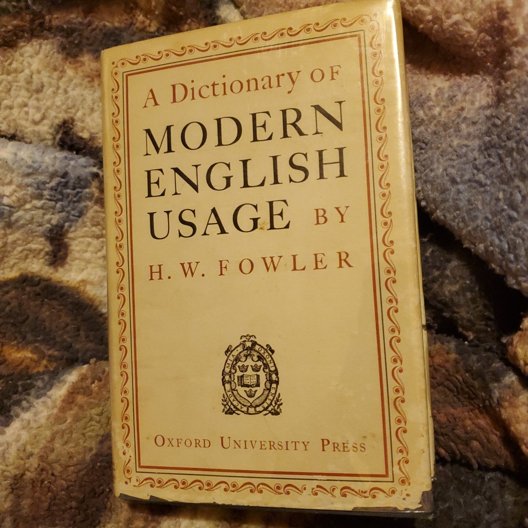 A dictionary of modern English useage