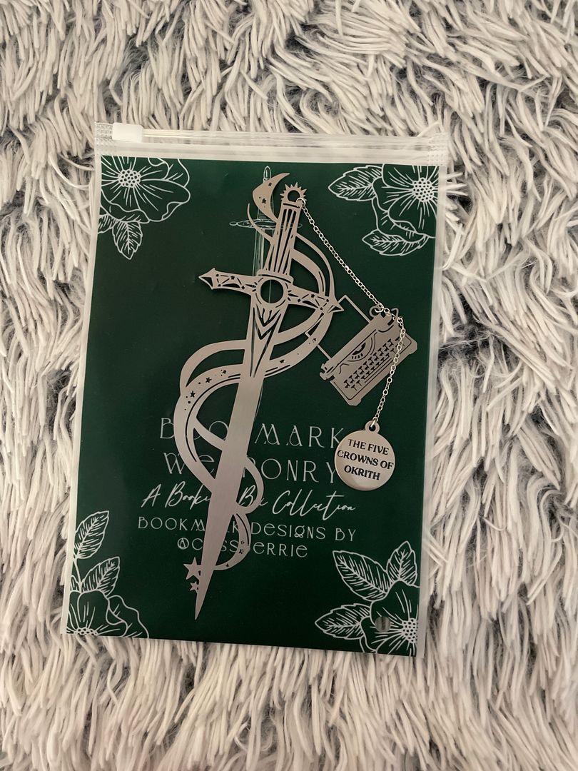 Bookish Box The High Mountain Court Metal Bookmark Weaponry