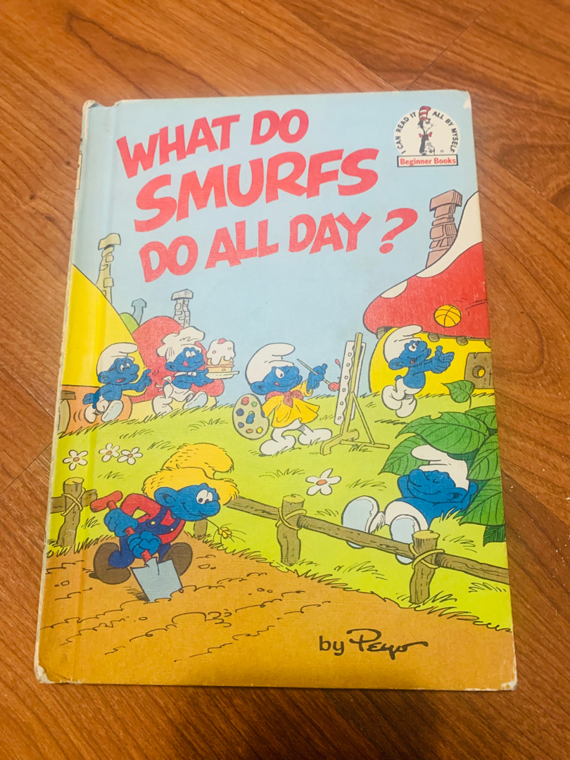 Vintage 1983 Dr. Seuss Beginner Book-What Do Smurfs Do All Day?