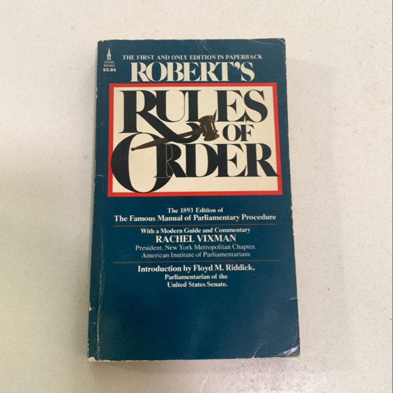 Robert’s Rules of Order