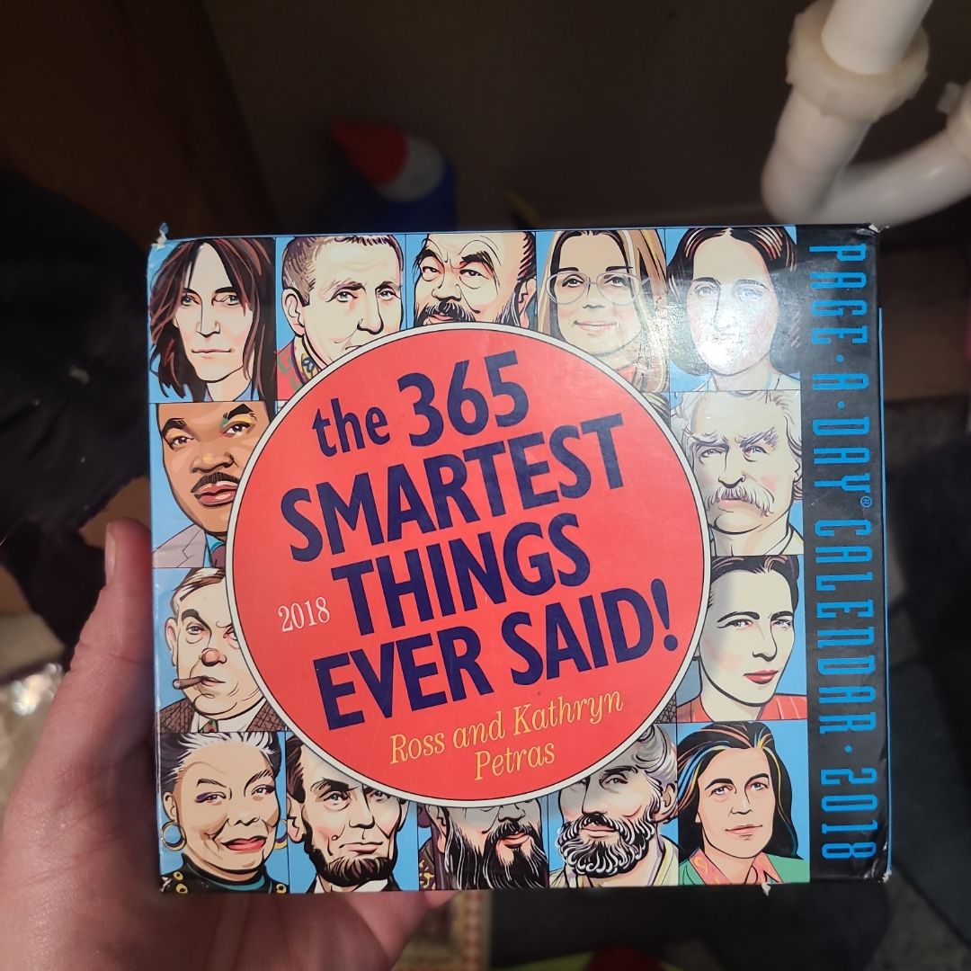 The 365 Smartest Things Ever Said! Page-A-Day Calendar 2018