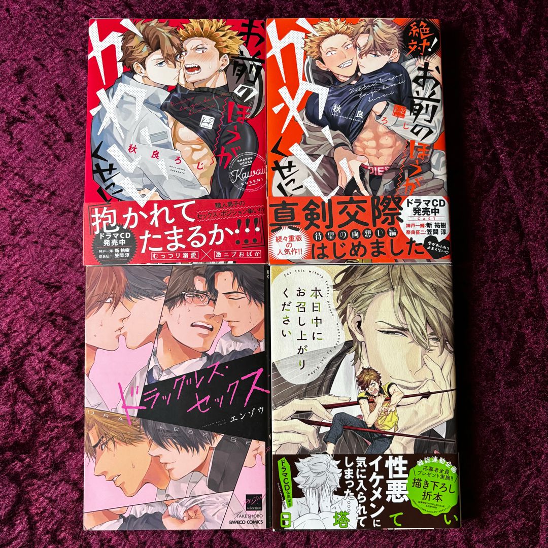 Japanese Yaoi Manga Set