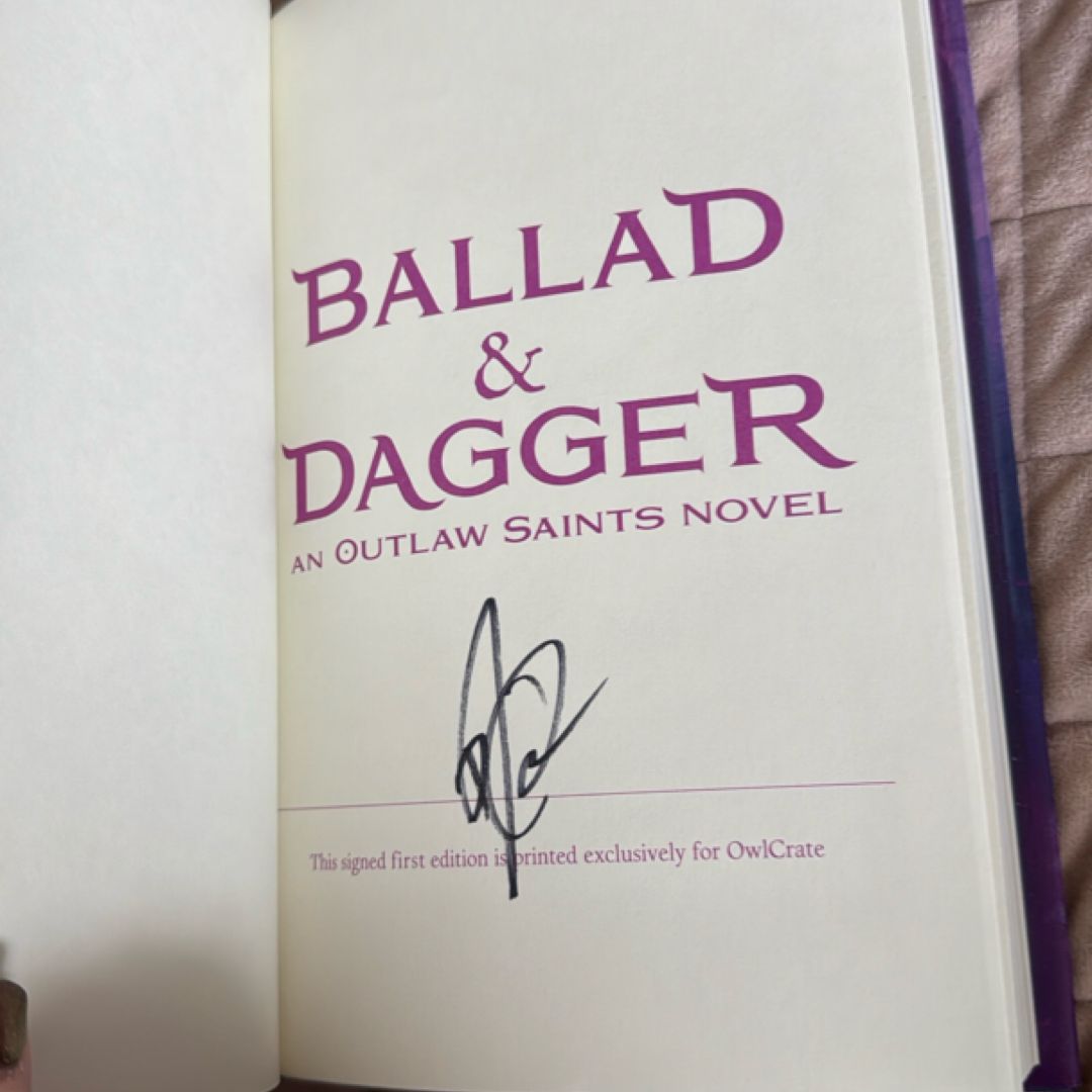 Ballad and Dagger (an Outlaw Saints Novel)