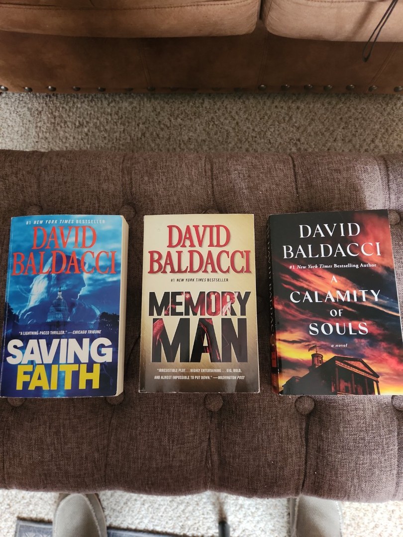 David Baldacci Lot of 3 Thriller Paperback Books