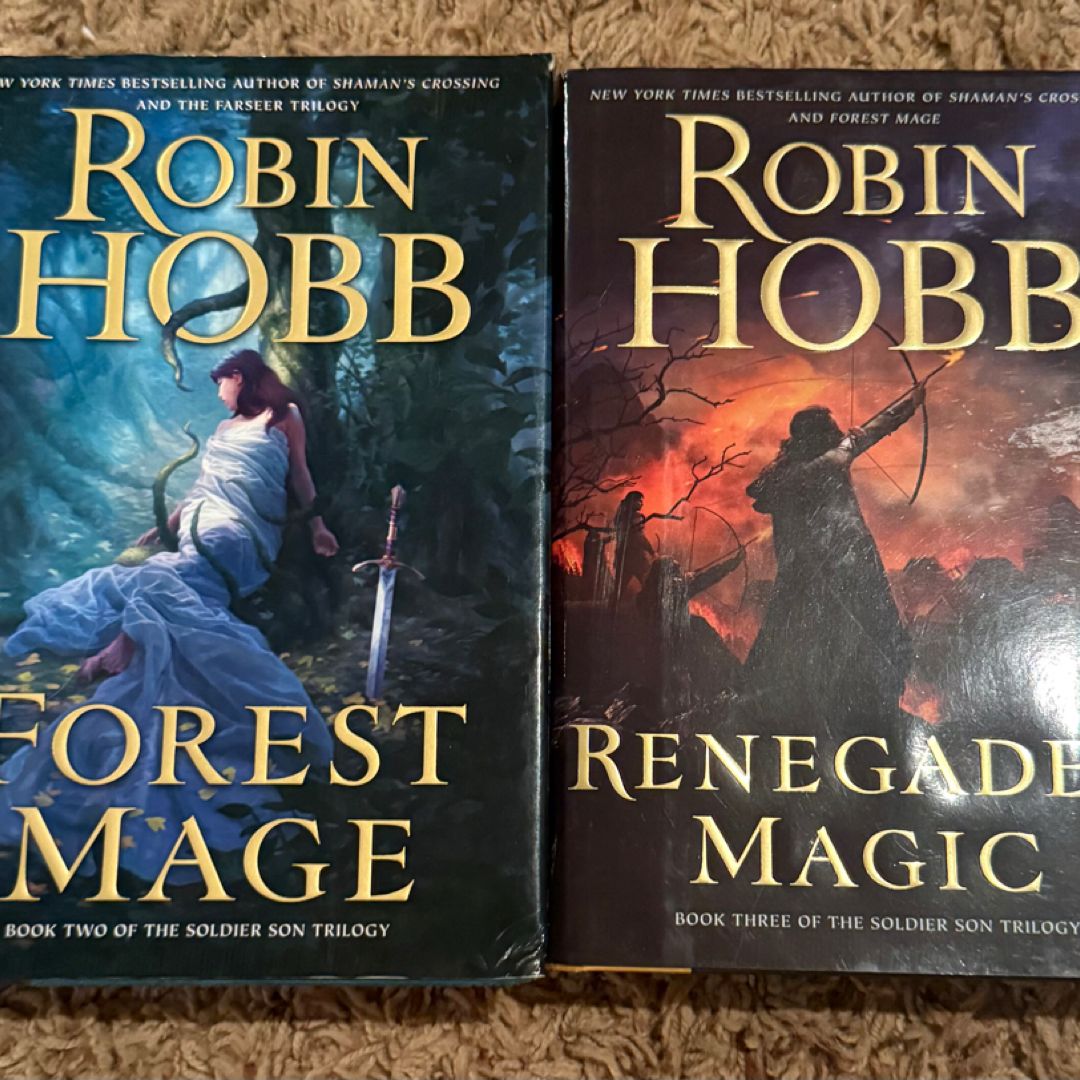 Book Lot  Forest Mage &  Renegade’s Magic  - Soldier Son Trilogy VG