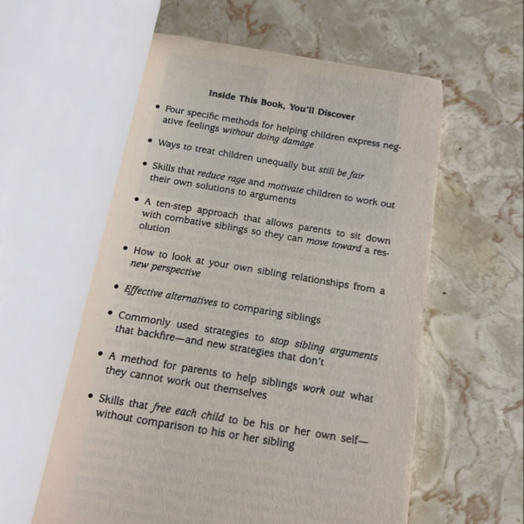 Siblings Without Rivalry