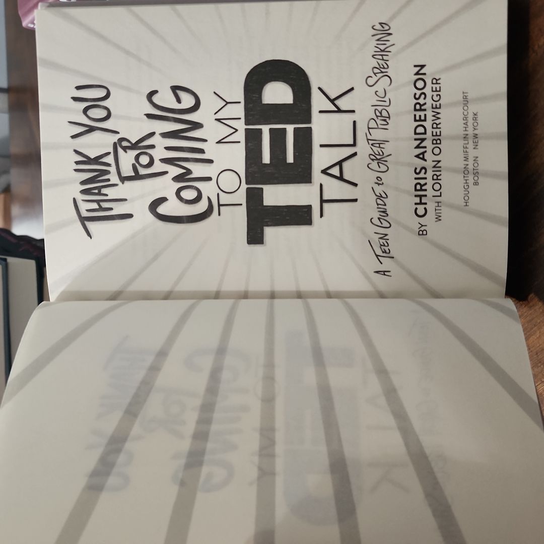 Thank You for Coming to My Ted Talk