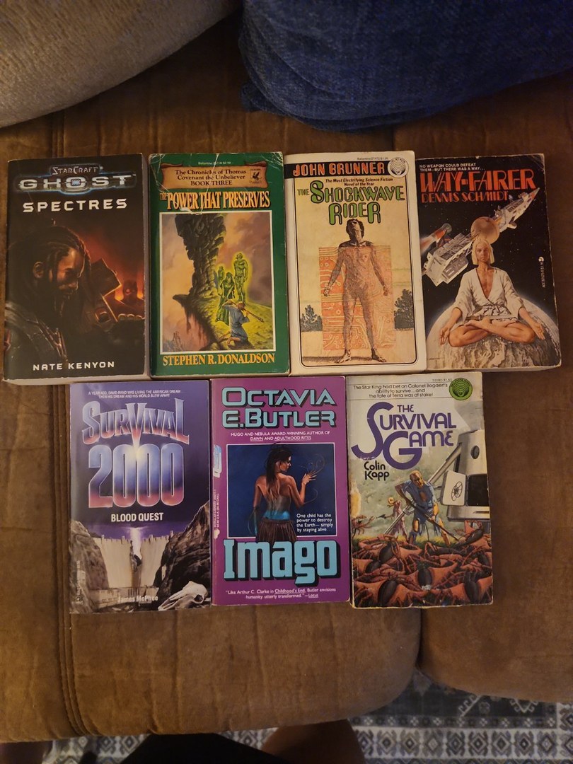 Sci-Fi Lot of 7 Paperback Books Set #5