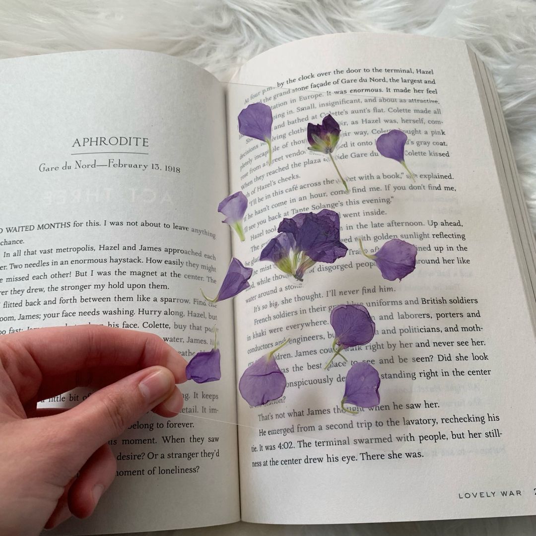 Handmade Real Flower Bookmark