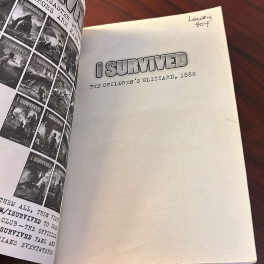 I Survived the Children's Blizzard 1888