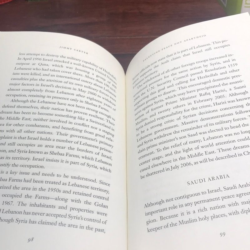 1st ed./6th printing * Palestine Peace Not Apartheid