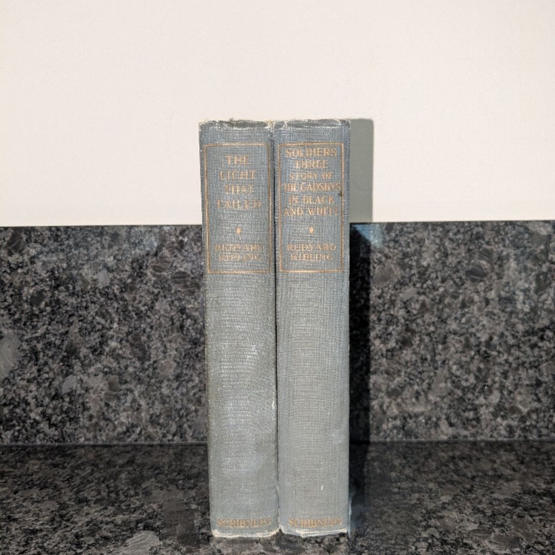 Antique Books by Rudyard Kipling, Lot of 2