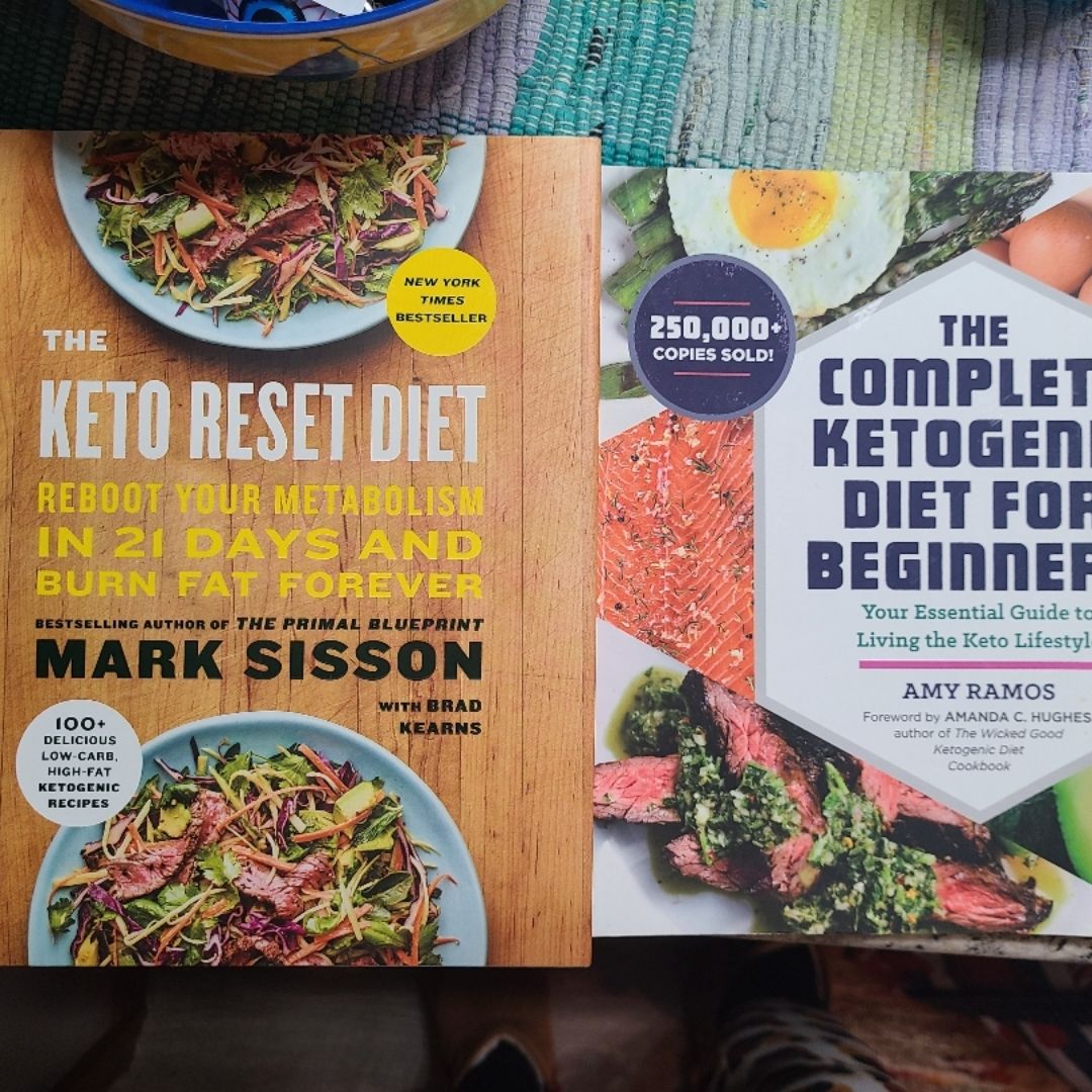 2 Keto Cookbooks The Keto Reset Diet Book by Mark Sisson & Ketogenic Diet