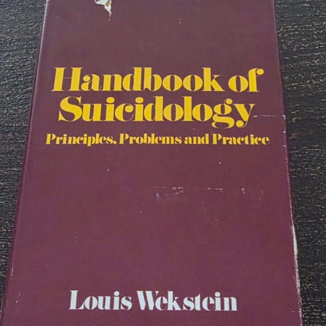 Handbook Of Suicidology