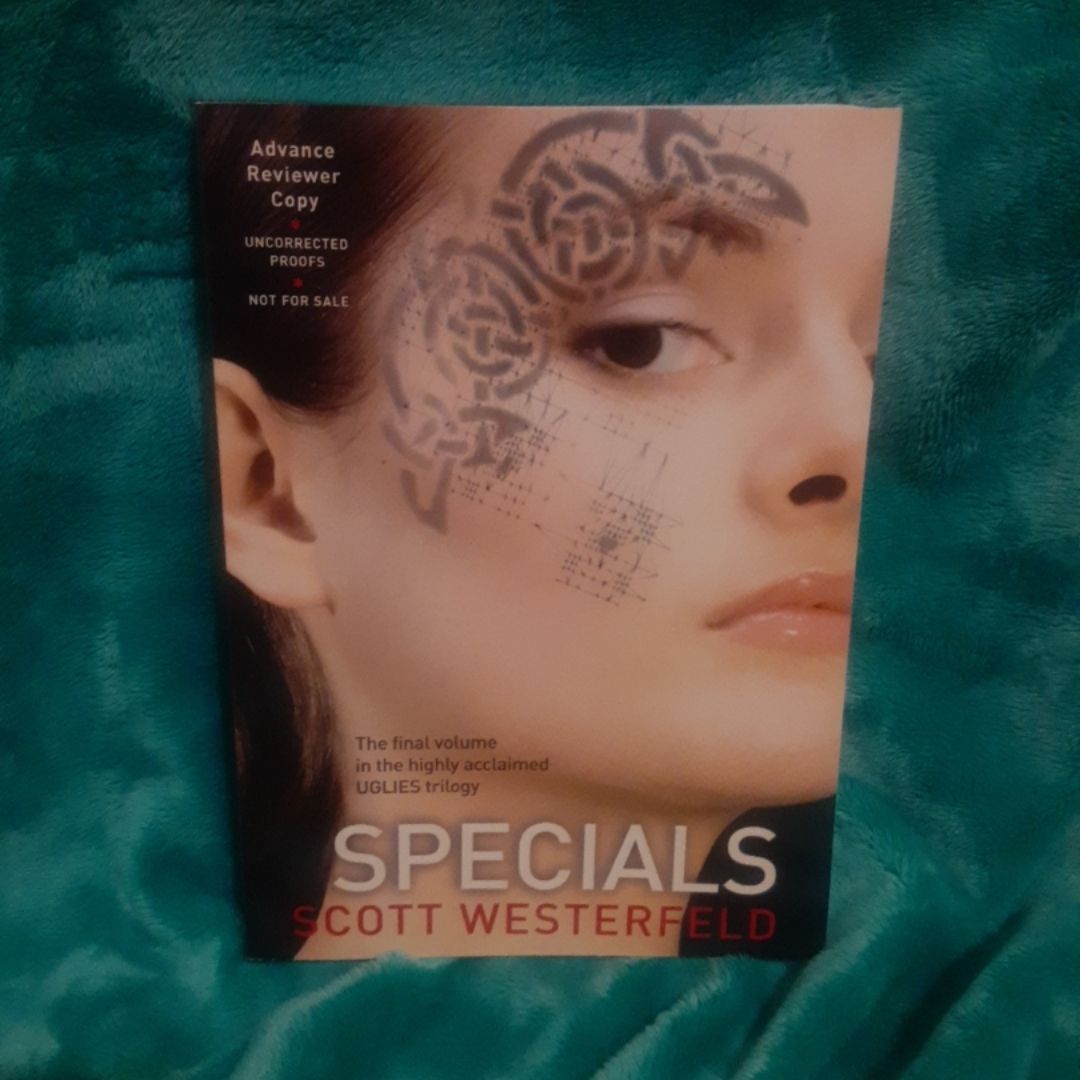 Specials , Uglies series book 3 uncorrected proof ARC  copy