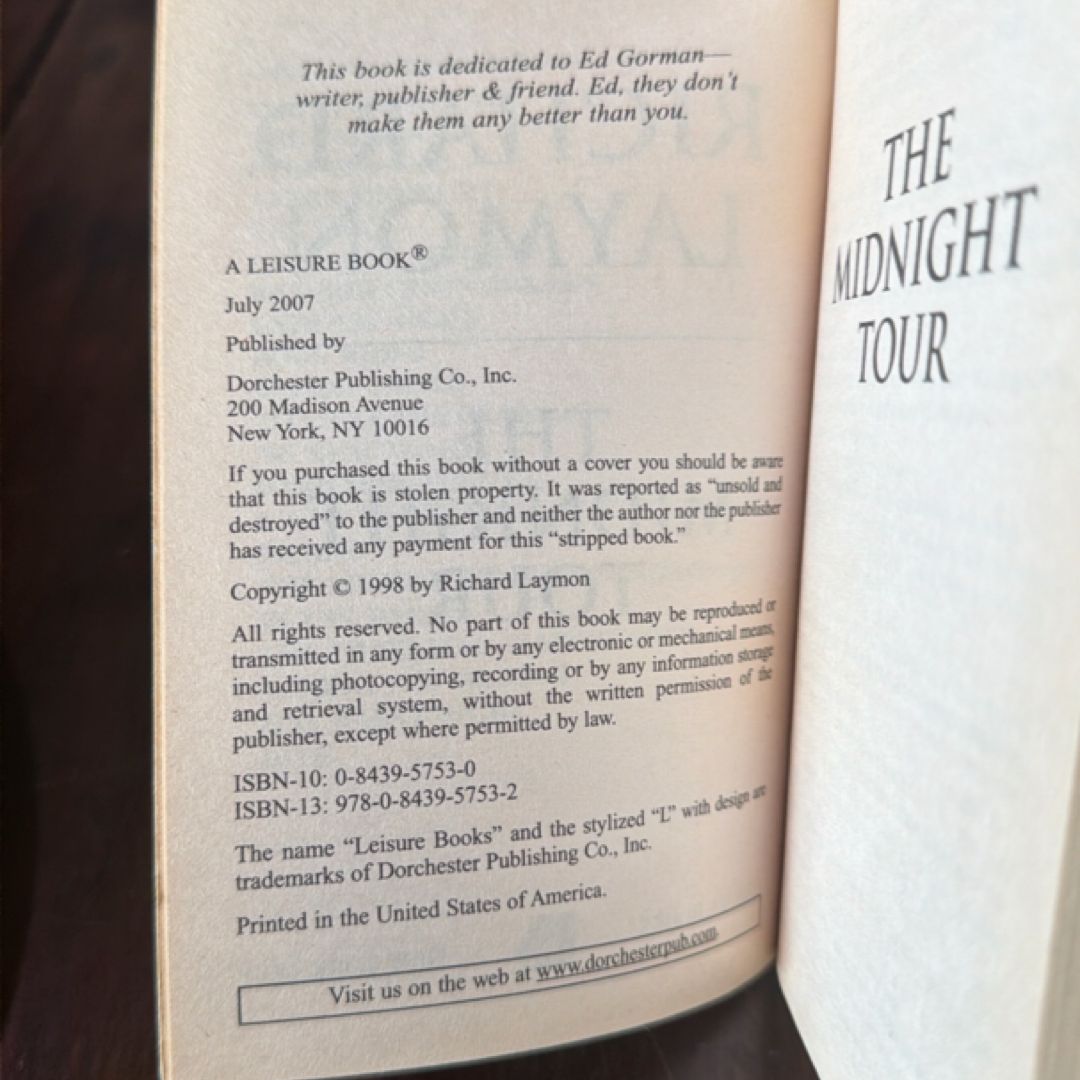 The Midnight Tour by Richard Laymon