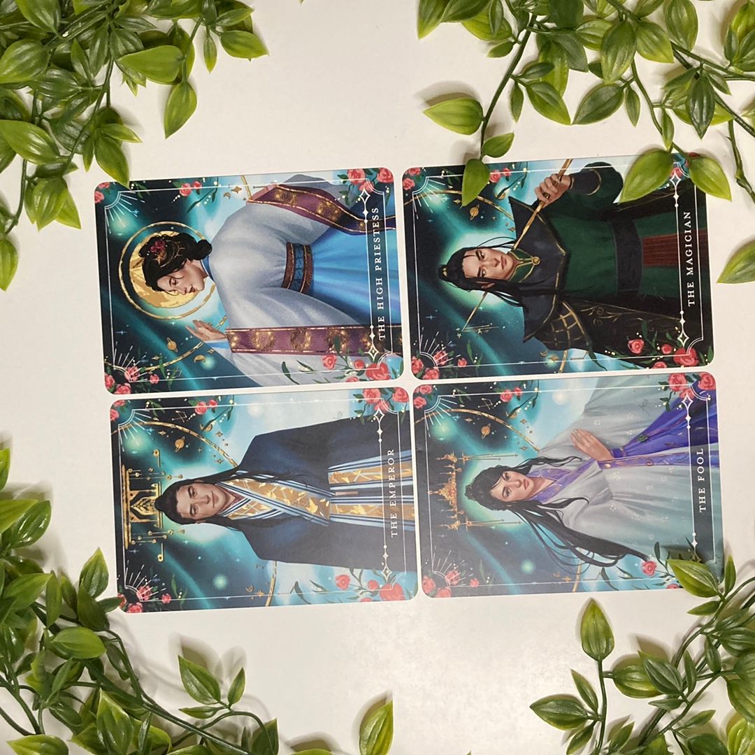 FairyLoot Tarot Cards The High Priestess, Emperor, Fool & Magician (Daughter of the Moon Goddess) 